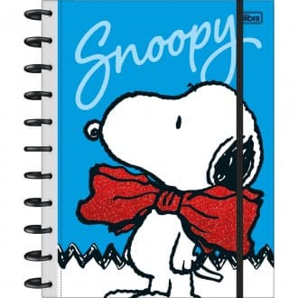 Caderno Tilidisco Capa Dura Universitário 10 Matérias Snoopy 160 Folhas
