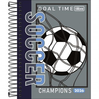 Agenda Espiral Diária 11,7 x 16,4 cm D+ Masculina 2026 - Sortido