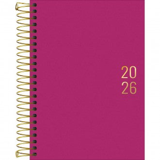 Agenda Executiva Espiral Diária 12,9 x 18,7 cm Napoli Feminina 2026