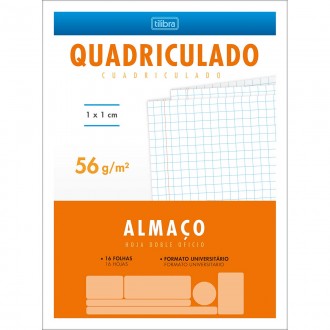 Almaço Quadriculado 1x1cm 16 Folhas