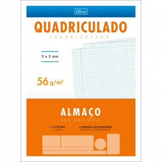 Almaço Quadriculado 5x5mm 16 Folhas