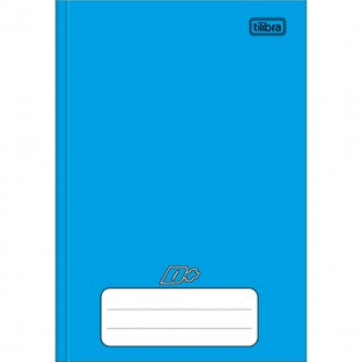 Caderno Brochura Capa Dura 1/4 D+ Azul 96 Folhas (Pacote com 10 unidades)