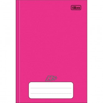 Caderno Brochura Capa Dura 1/4 D+ Rosa 96 Folhas (Pacote com 10 unidades)