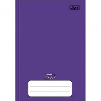Caderno Brochura Capa Dura 1/4 D+ Roxo 48 Folhas (Pacote com 15 unidades)