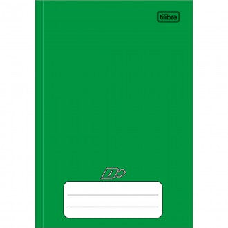 Caderno Brochura Capa Dura 1/4 D+ Verde 96 Folhas