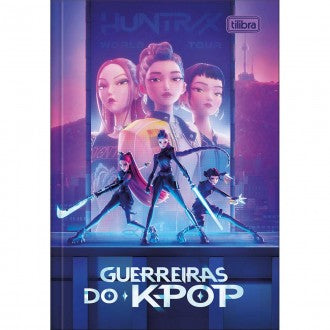 Caderno Brochura Capa Dura 1/4 Guerreiras do K-Pop 48 Folhas - Sortido