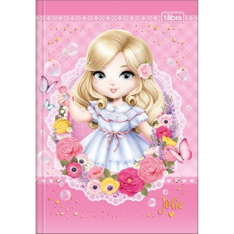 Caderno Brochura Capa Dura 1/4 Jolie 48 Folhas (Pacote com 5 unidades) - Sortido