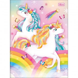 Caderno Brochura Capa Dura Universitário Blink 80 Folhas (Pacote com 5 unidades) - Sortido