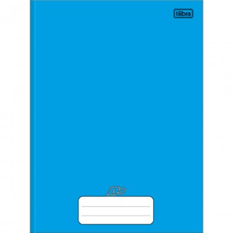Caderno Brochura Capa Dura Universitário D+ Azul 96 Folhas