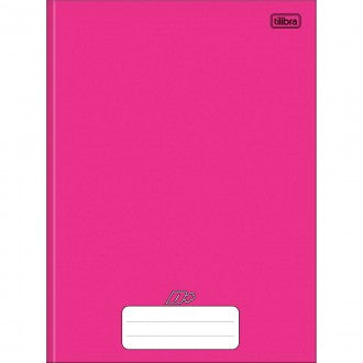 Caderno Brochura Capa Dura Universitário D+ Rosa 48 Folhas