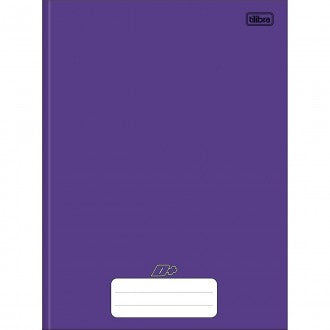 Caderno Brochura Capa Dura Universitário D+ Roxo 48 Folhas