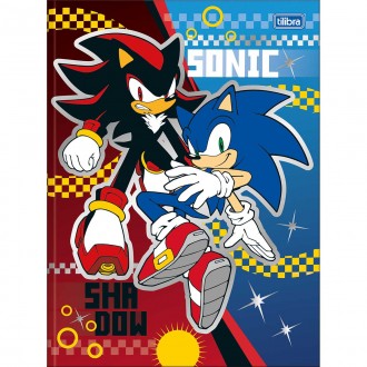 Caderno Brochura Capa Dura Universitário Sonic 80 Folhas - Sortido