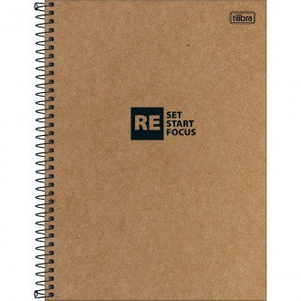 Caderno Capa Dura Universitário Kraftwork 1 Matéria 80 Folhas - Capa 1 - Reset - Sortido