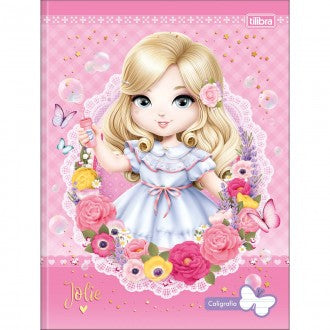 Caderno de Caligrafia Brochura Capa Dura Jolie 40 Folhas (Pacote com 5 unidades) - Sortido