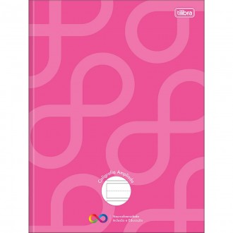 Caderno de Caligrafia Pauta Ampliada Brochura Capa Dura Tilibra Neuro 40 Folhas - Rosa - Sortido
