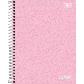 Caderno Espiral Capa Dura Colegial 1 Matéria Lunix 80 Folhas - Sortido