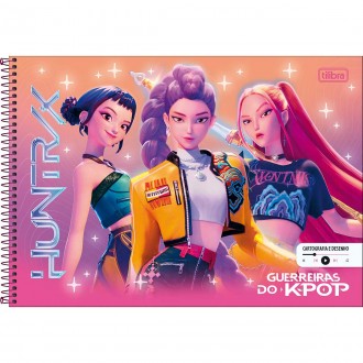 Caderno Espiral Cartografia Guerreiras do K-Pop 80 Folhas