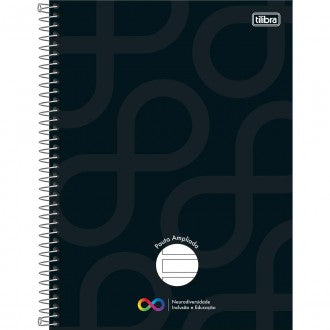 Caderno Pauta Ampliada Universitário Capa Dura Tilibra Neuro 80 Folhas - Sortido