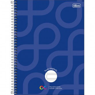 Caderno Pauta Ampliada Universitário Capa Dura Tilibra Neuro 80 Folhas - Sortido