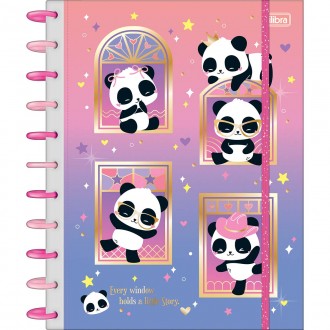 Caderno Tilidisco Capa Dura Universitário 10 Matérias Lovely Friend 160 Folhas