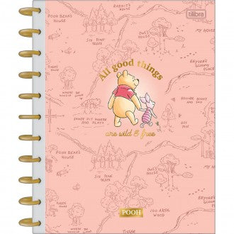 Caderno Tilidisco Capa Dura Universitário 10 Matérias Pooh 160 Folhas