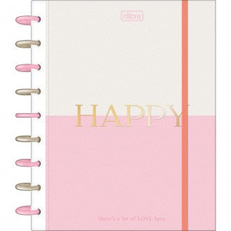 Caderno Tilidisco Colegial 10 Matérias Happy 160 Folhas