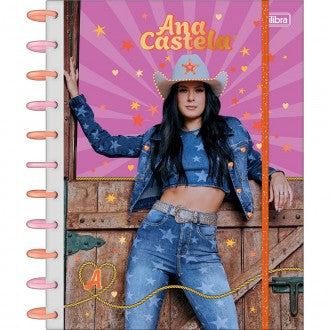 Caderno Tilidisco Universitário Connect 10 Matérias Ana Castela 160 Folhas