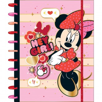 Caderno Tilidisco Universitário Connect 10 Matérias Minnie 160 Folhas