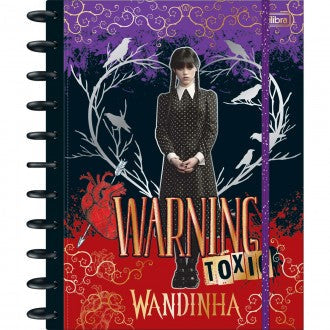 Caderno Tilidisco Universitário Connect 10 Matérias Wandinha 160 Folhas