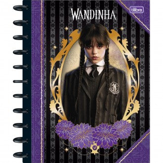 Caderno Universitário Tilidisco 10 Matérias Wandinha 160 Folhas