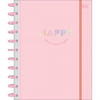 Caderno Universitário Tilidisco Connect 10 Matérias Happy 160 Folhas