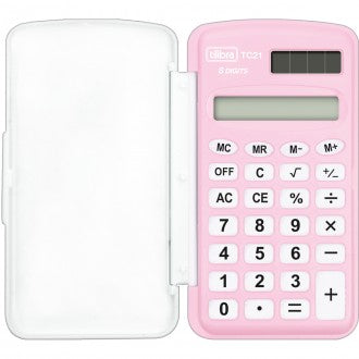Calculadora de Bolso 8 Dígitos Pequena TC21 Rosa