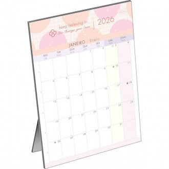 Calendário Planner de Mesa 13,8 x 19 cm Soho 2026