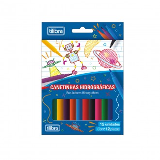Canetinha Hidrográfica 12 Cores