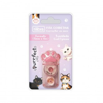Corretivo em Fita 5mm x 6m Purrfect Cats