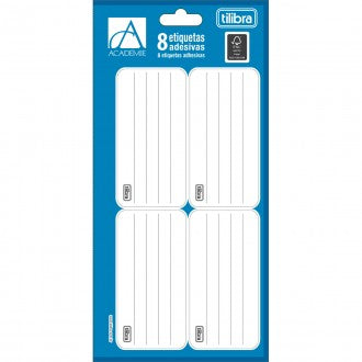 Etiqueta Escolar Adesiva Académie Branca