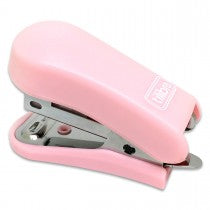 Grampeador 12 Folhas Mini com Extrator G101 Rosa Claro
