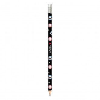 Lápis Preto Redondo com Borracha N.2 Panda (Caixa com 72 unidades) - Sortido