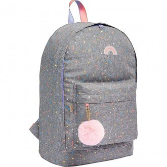 Mochila de Costas Académie Dots Cinza