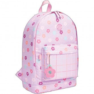 Mochila de Costas Académie Floral Rosa