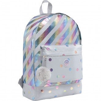 Mochila de Costas Académie Listras e Poás Holográfica