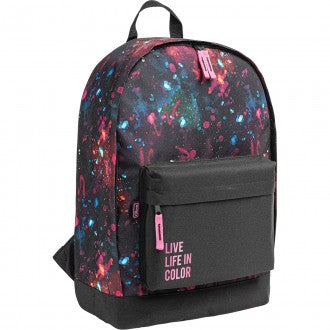 Mochila de Costas Académie Splashes Preta