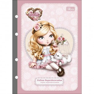 Refil Tiliflex para Caderno Argolado Colegial Jolie 80 Folhas