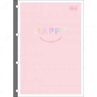 Refil Tiliflex para Caderno Argolado Universitário Happy 80 Folhas