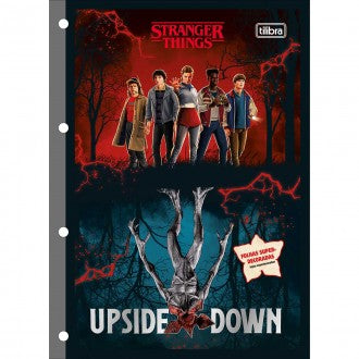 Refil Tiliflex para Caderno Argolado Universitário Stranger Things 80 Folhas