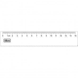 Régua em Poliestireno 15cm Académie