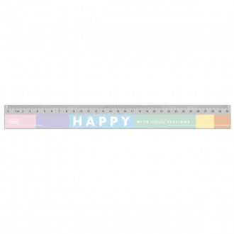Régua em Poliestireno 30cm Happy