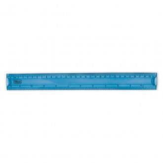 Régua Flexível 30cm Académie Azul